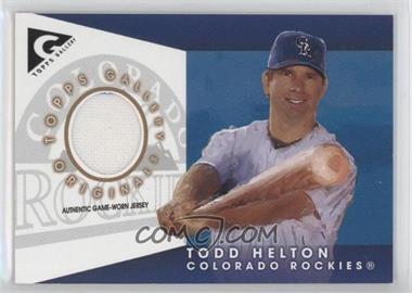 2005 Topps Gallery - Originals Relics #GO-TH - Todd Helton