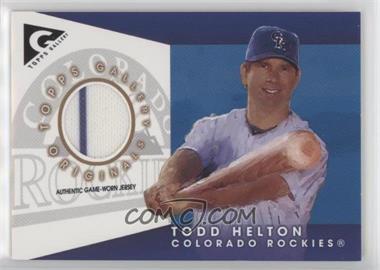 2005 Topps Gallery - Originals Relics #GO-TH - Todd Helton