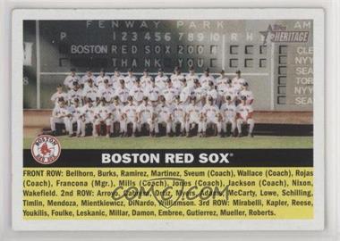 2005 Topps Heritage - [Base] #111 - Boston Red Sox Team