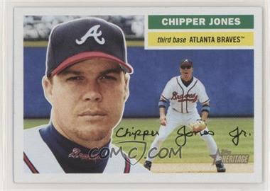2005 Topps Heritage - [Base] #273.2 - Chipper Jones (Fielding in Background)