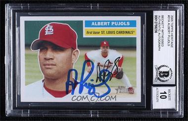 2005 Topps Heritage - [Base] #31.2 - Albert Pujols (Red Cap) [BAS BGS Authentic]