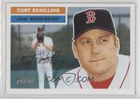 Curt Schilling (Face Behind Glove in Background)