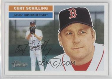 2005 Topps Heritage - [Base] #389.2 - Curt Schilling (Face Behind Glove in Background)