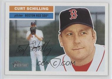 2005 Topps Heritage - [Base] #389.2 - Curt Schilling (Face Behind Glove in Background)