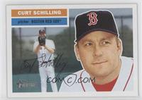 Curt Schilling (Face Behind Glove in Background)