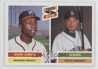 2005 Topps Heritage - Then & Now #TN1 - Hank Aaron, Ichiro Suzuki