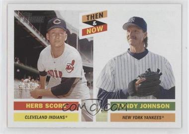 2005 Topps Heritage - Then & Now #TN5 - Herb Score, Randy Johnson