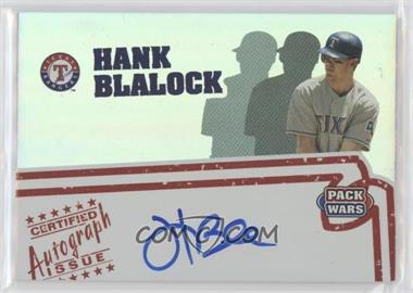 2005 Topps Pack Wars - Autographs #PWA-HB - Hank Blalock