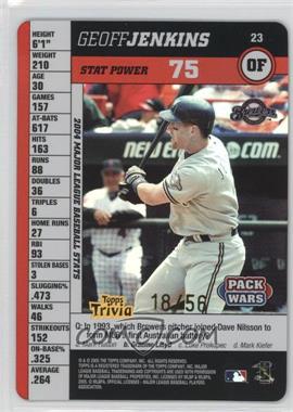 2005 Topps Pack Wars - [Base] - Foil #23 - Geoff Jenkins /56