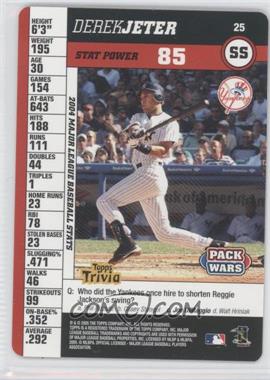 2005 Topps Pack Wars - [Base] #25 - Derek Jeter