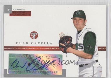 2005 Topps Pristine - Personal Endorsements Common #PEC-CO - Chad Orvella /497