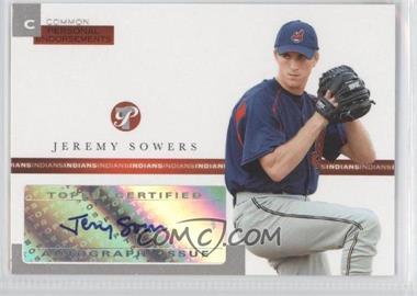 2005 Topps Pristine - Personal Endorsements Common #PEC-JS - Jeremy Sowers /497