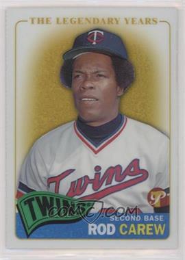 2005 Topps Pristine Legends - [Base] - Gold Die-Cut Refractor #10 - Rod Carew /65