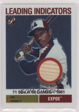 2005 Topps Pristine Legends - Leading Indicators Relics #LI-TR2 - Tim Raines