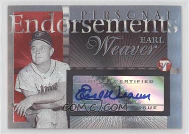 2005 Topps Pristine Legends - Personal Endorsements #PEA-EW - Earl Weaver