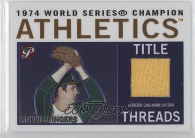 2005 Topps Pristine Legends - Title Threads Relics #TT-RF - Rollie Fingers