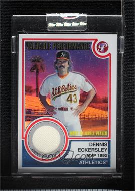 2005 Topps Pristine Legends - Valuable Performance Relics - Refractor #VP-DE - Dennis Eckersley /25 [Uncirculated]