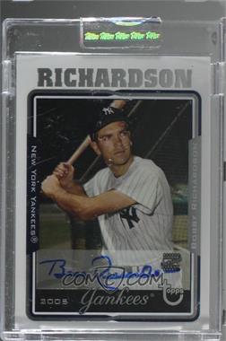 2005 Topps Retired Signature Edition - Autographs #TA-BCR - Bobby Richardson [Uncirculated]