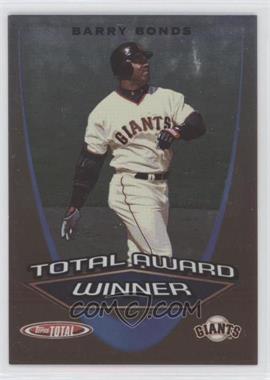 2005 Topps Total - Total Award Winner #AW30 - Barry Bonds [EX to NM]