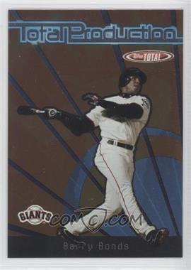 2005 Topps Total - Total Production #TP-BB - Barry Bonds