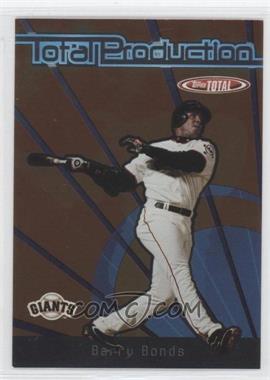 2005 Topps Total - Total Production #TP-BB - Barry Bonds