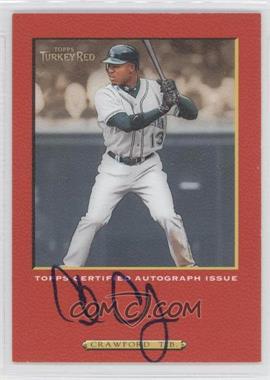 2005 Topps Turkey Red - Autograph - Red #TRA-CC - Carl Crawford /15