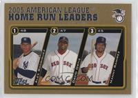 League Leaders - Alex Rodriguez, Manny Ramirez, David Ortiz #/2,005