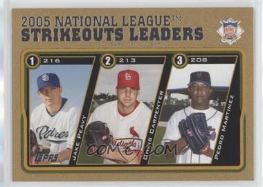 2005 Topps Updates & Highlights - [Base] - Gold #UH146 - League Leaders - Jake Peavy, Chris Carpenter, Pedro Martinez /2005