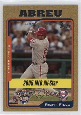 2005 Topps Updates & Highlights - [Base] - Gold #UH185 - All-Star - Bobby Abreu /2005