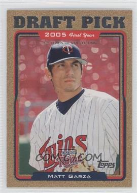 2005 Topps Updates & Highlights - [Base] - Gold #UH318 - Matt Garza /2005