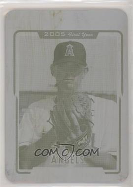 2005 Topps Updates & Highlights - [Base] - Printing Plate Yellow #UH312 - Jered Weaver /1