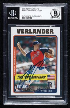 2005 Topps Updates & Highlights - [Base] #UH220 - Futures Game - Justin Verlander [BAS BGS Authentic]