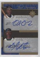 Delmon Young, B.J. Upton #/25