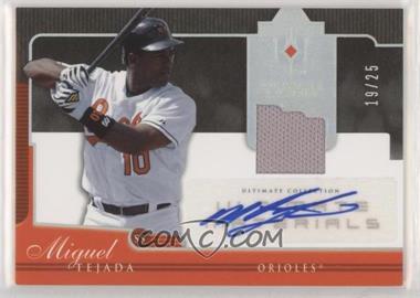 2005 Ultimate Collection - Ultimate Game Materials - Signatures #UG-TE - Miguel Tejada /25