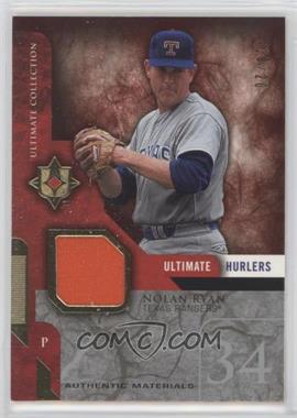 2005 Ultimate Collection - Ultimate Hurlers Materials #UH-NR2 - Nolan Ryan /20
