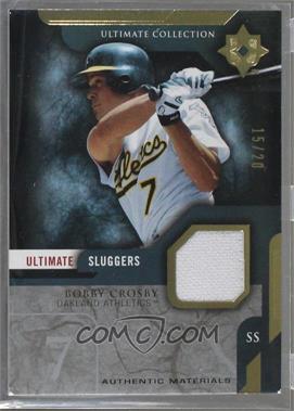 2005 Ultimate Collection - Ultimate Sluggers Materials - Patch #SL-BC - Bobby Crosby /20 [Noted]