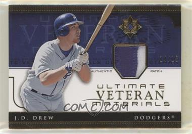 2005 Ultimate Collection - Ultimate Veteran Materials - Patch #UV-JD - J.D. Drew /15