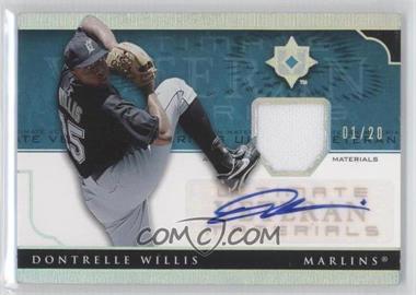 2005 Ultimate Collection - Ultimate Veteran Materials - Signatures #UV-DW - Dontrelle Willis /20