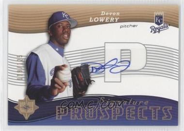 2005 Ultimate Signature Edition - [Base] #128 - Signature Prospects - Devon Lowery /125