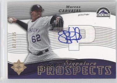 2005 Ultimate Signature Edition - [Base] #153 - Signature Prospects - Marcos Carvajal /125