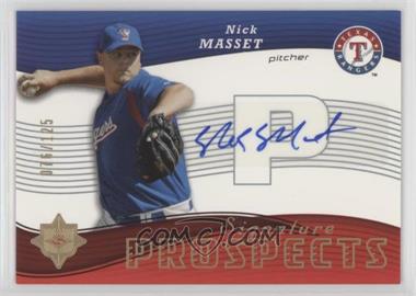 2005 Ultimate Signature Edition - [Base] #161 - Signature Prospects - Nick Masset /125