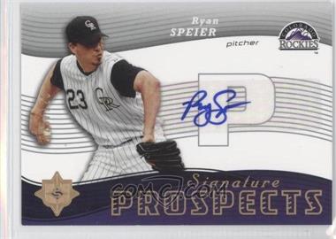 2005 Ultimate Signature Edition - [Base] #192 - Signature Prospects - Ryan Speier /125