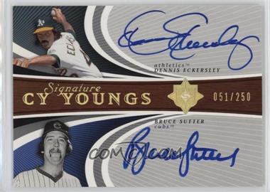 2005 Ultimate Signature Edition - Signature Cy Youngs #CY-ES - Dennis Eckersley, Bruce Sutter /250