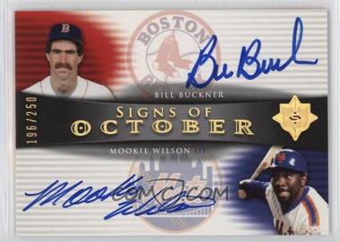 2005 Ultimate Signature Edition - Signs of October #OCT-BW - Mookie Wilson, Bill Buckner /250