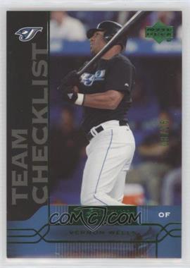 2005 Upper Deck - [Base] - Emerald UD Exclusives #499 - Team Checklist - Vernon Wells /25