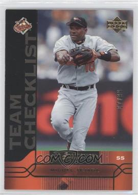 2005 Upper Deck - [Base] - Gold UD Exclusives #474 - Team Checklist - Miguel Tejada /99