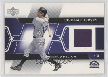 2005 Upper Deck - Game Jerseys #GJ-HE - Todd Helton