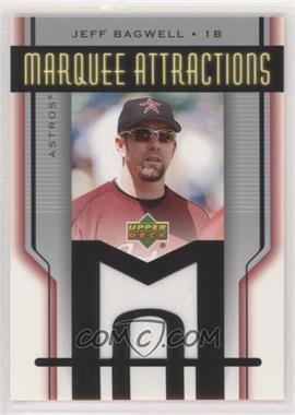 2005 Upper Deck - Marquee Attractions Jerseys #MA-JB - Jeff Bagwell