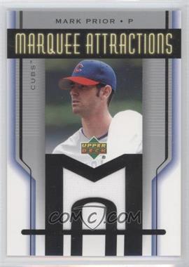 2005 Upper Deck - Marquee Attractions Jerseys #MA-MP - Mark Prior