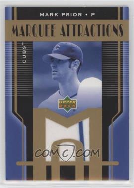 2005 Upper Deck - Marquee Attractions Jerseys #MA-MP - Mark Prior